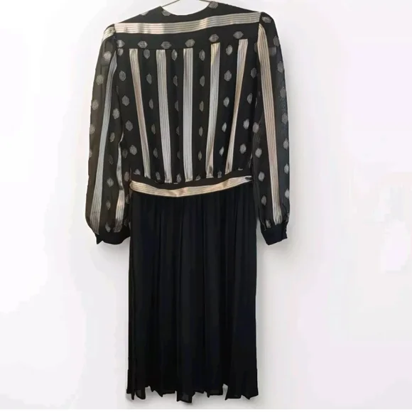 strapless open back dress 80s Christmas Present Dress